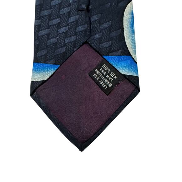 Looney Tunes Mania Sylvester Tweety Snowman Holiday Christmas Vintage Necktie - Picture 5 of 7